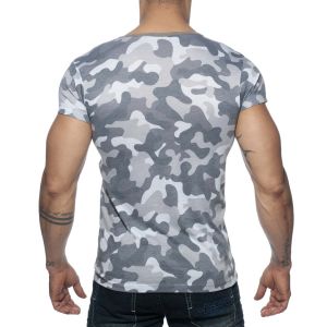 Addicted Washed Camo T-Shirt AD800 Grey