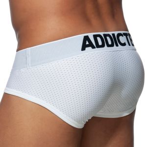 Addicted Push Up Mesh Brief AD805 White
