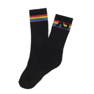 Addicted AD Rainbow Socks AD839 Black