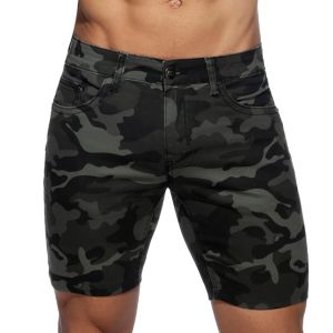 Addicted Camo Bermuda Jeans AD913 Grey Camouflage