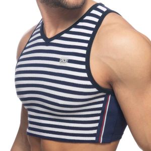 Addicted Sailor Velvet Crop Top AD944 Navy