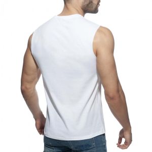 Addicted Proud 2 Be Gay Tank Top AD959 White