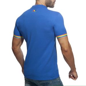 Addicted Rainbow Polo Shirt AD960 Royal Blue