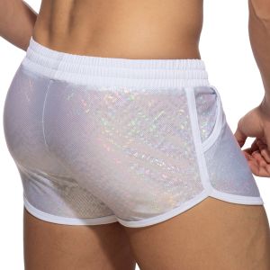 Addicted Glitter Shorts ADF186  White