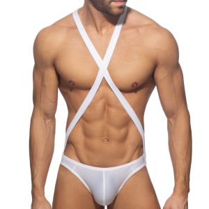 Addicted Reptile Cris Cross Bodysuit ADP10 White