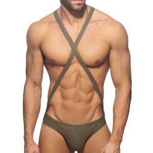 Addicted Reptile Cris Cross Bodysuit ADP10 Khaky