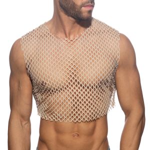 Addicted Flamboyant Crop Top ADP12 Beige