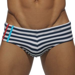 Addicted Sailor With Sport Strip Brief ADS041 Navy