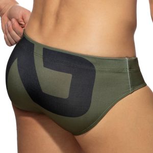 Addicted Extra Large AD Logo Swim Brief ADS045 Khaky