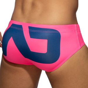 Addicted Extra Large AD Logo Swim Brief ADS045 Fuchsia