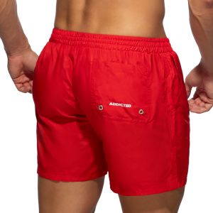 Addicted Basic Swim Long Short ADS073 Red