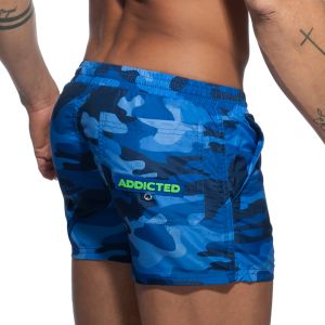 Addicted Swim Short ADS096 Camouflage Navy