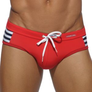 Addicted Colored Sailor Swim Brief ADS105 Red