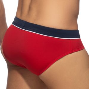 Addicted Sport Detail Binding Swim Brief ADS109 Red