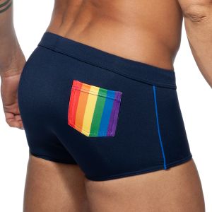 Addicted Rainbow Swim Trunk ADS196 Navy