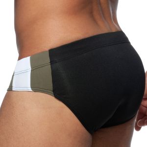 Addicted Stripes Basic Swim Brief ADS211 Black