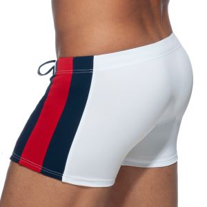 Addicted Stripes Basic Swim Boxer ADS213 White
