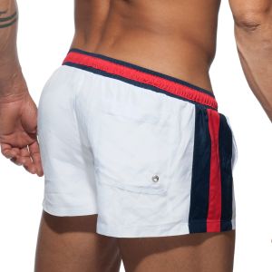 Addicted Stripes Basic Swim Short ADS214 White