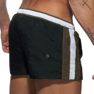 Addicted Stripes Basic Swim Short ADS214 Black