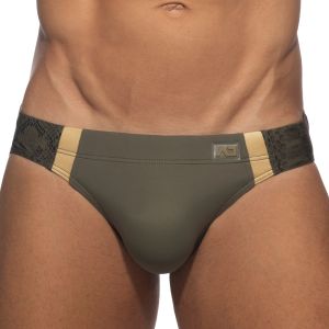 Addicted Golden Snake Swim Brief ADS319 Khaky