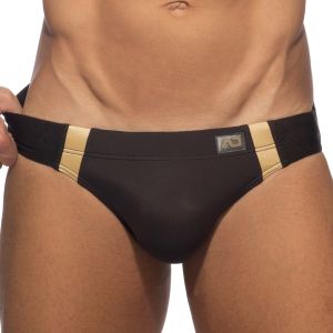 Addicted Golden Snake Swim Brief ADS319 Brown