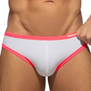 Addicted Snow White Bikini Brief ADS360 Neon Pink