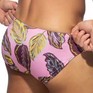 Addicted Maple Leaves Swim Brief ADS368 Pink