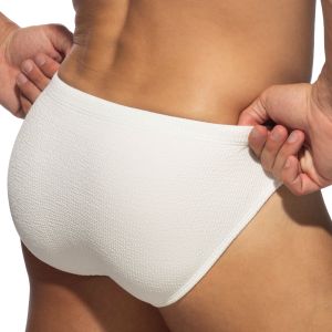 Addicted Wrinky Swim Bikini Brief ADS376 White