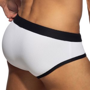 Addicted Pique Classic Swim Brief ADS380 White