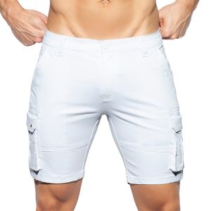 ES Collection Pockets Cargo Bermuda ESJ056 White
