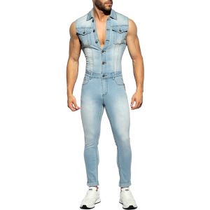 ES Collection Urban Denim Jumpsuit ESJ066 Blue