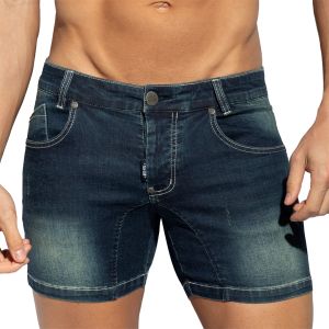 ES Collection Denim Jeans Shorts ESJ073 Dark Blue