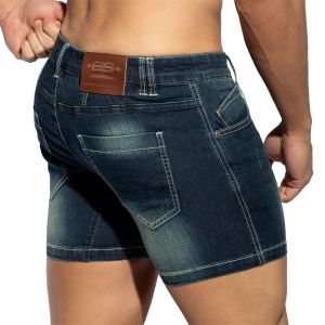 ES Collection Denim Jeans Shorts ESJ073 Dark Blue