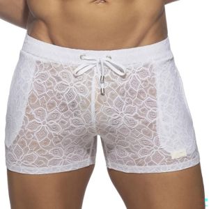 Addicted Flowery Lace Short AD1188 White