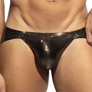 ES Collection Radiant Gold Bikini Brief UN634 Black