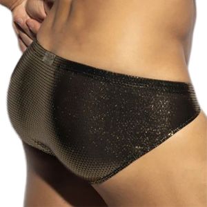 ES Collection Radiant Gold Bikini Brief UN634 Black