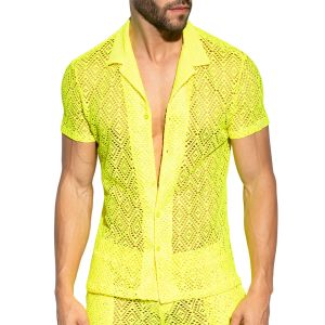 ES Collection Ibiza Retro Shirt SHT027 Neon Yellow