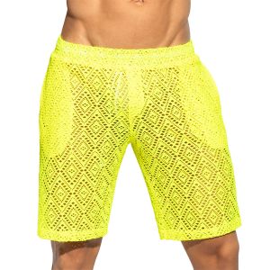 ES Collection Ibiza Retro Bermuda Shorts SP330 Neon Yellow