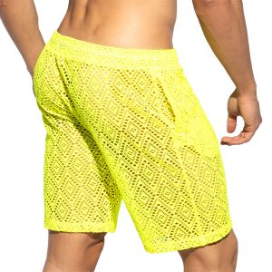 ES Collection Ibiza Retro Bermuda Shorts SP330 Neon Yellow