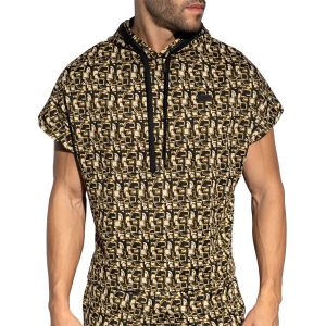 ES Collection Maze Relaxed Sleeveless Hoody SP334 Khaky