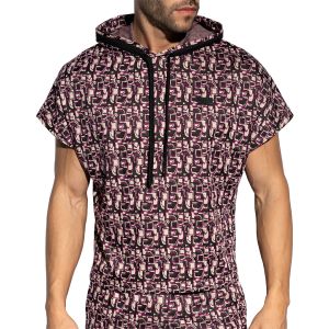 ES Collection Maze Relaxed Sleeveless Hoody SP334 Violet
