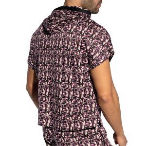 ES Collection Maze Relaxed Sleeveless Hoody SP334 Violet