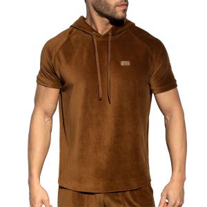 ES Collection Corduroy Hoodie SP336 Brown