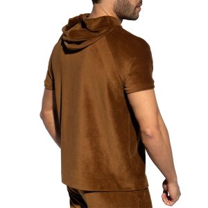 ES Collection Corduroy Hoodie SP336 Brown