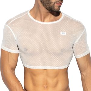 ES Collection Plumetti Crop Top TS297 White