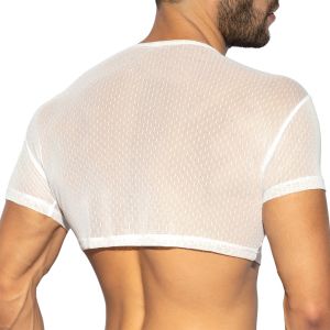 ES Collection Plumetti Crop Top TS297 White