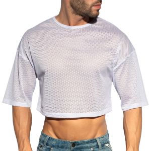ES Collection Oversize Crop Top TS311 White