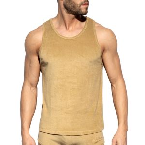 ES Collection Terrycloth Tank Top TS316 Beige