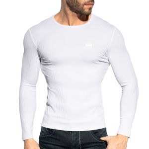 ES Collection Recycled Rib Long Sleeves T-Shirt TS325 White