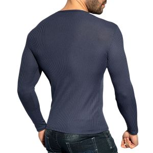 ES Collection Recycled Rib Long Sleeves T-Shirt TS325 Navy